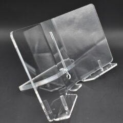 Lutrin réglable en plexiglas transparent avec inclinaison ajustable pour documents et supports visuels